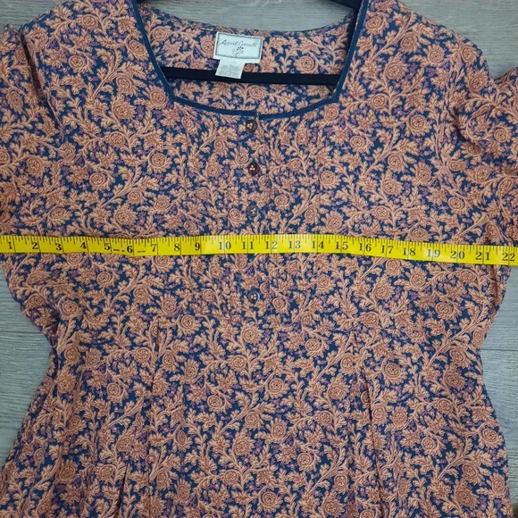 *SOLD*Vintage April Cornell Cottagecore Maxi dress - Picture 7 of 10